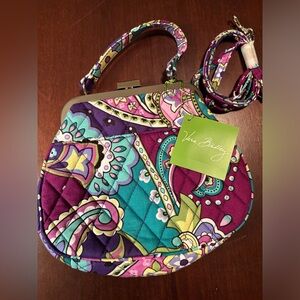 Vera Bradley paisley frame minibag